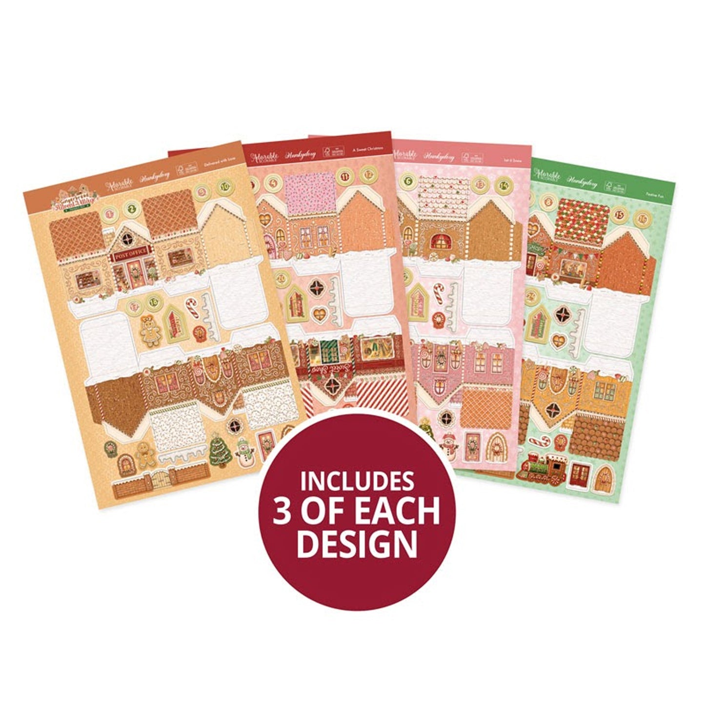 Hunkydory Crafts - Gingerbread Advent Village Project Kit