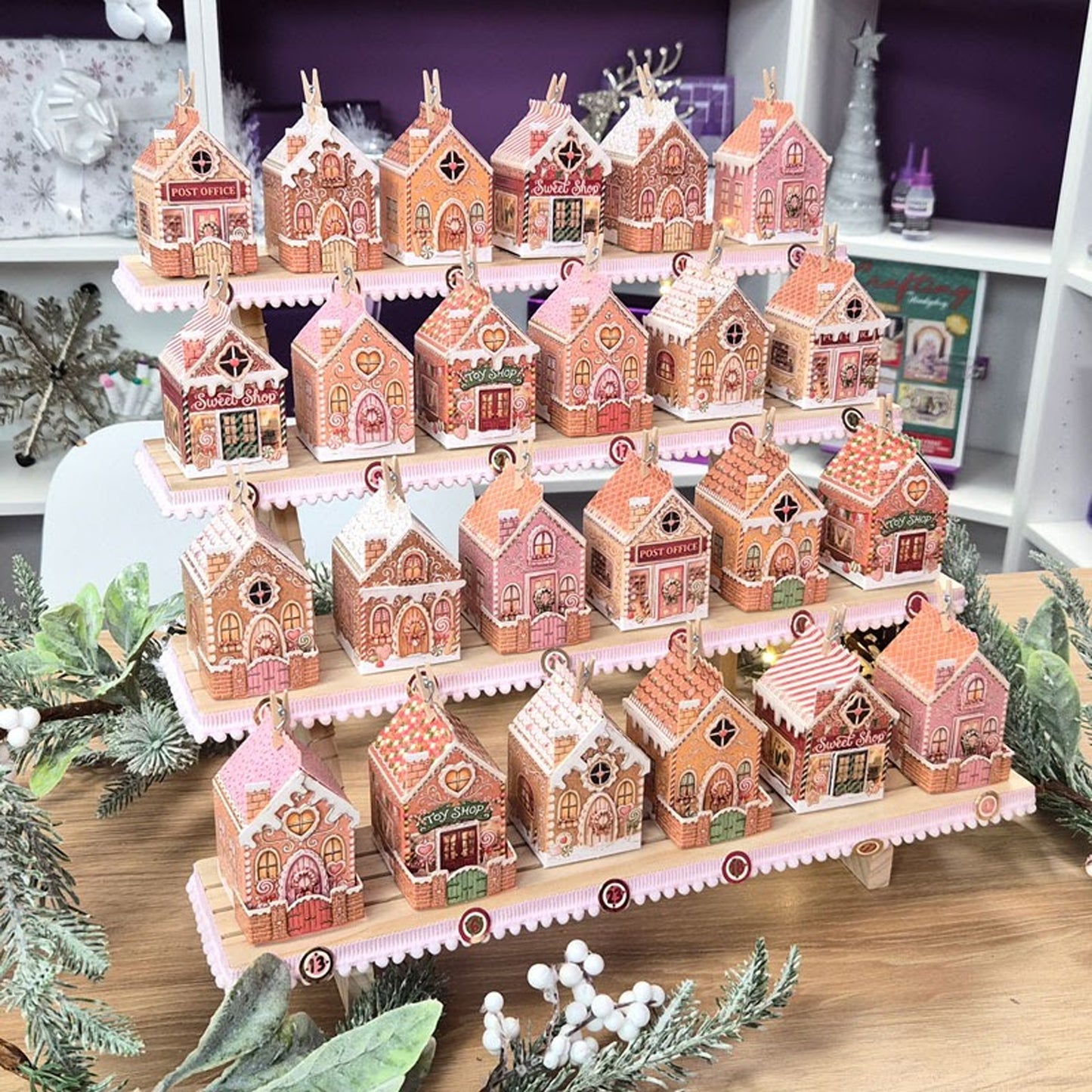 Hunkydory Crafts - Gingerbread Advent Village Project Kit