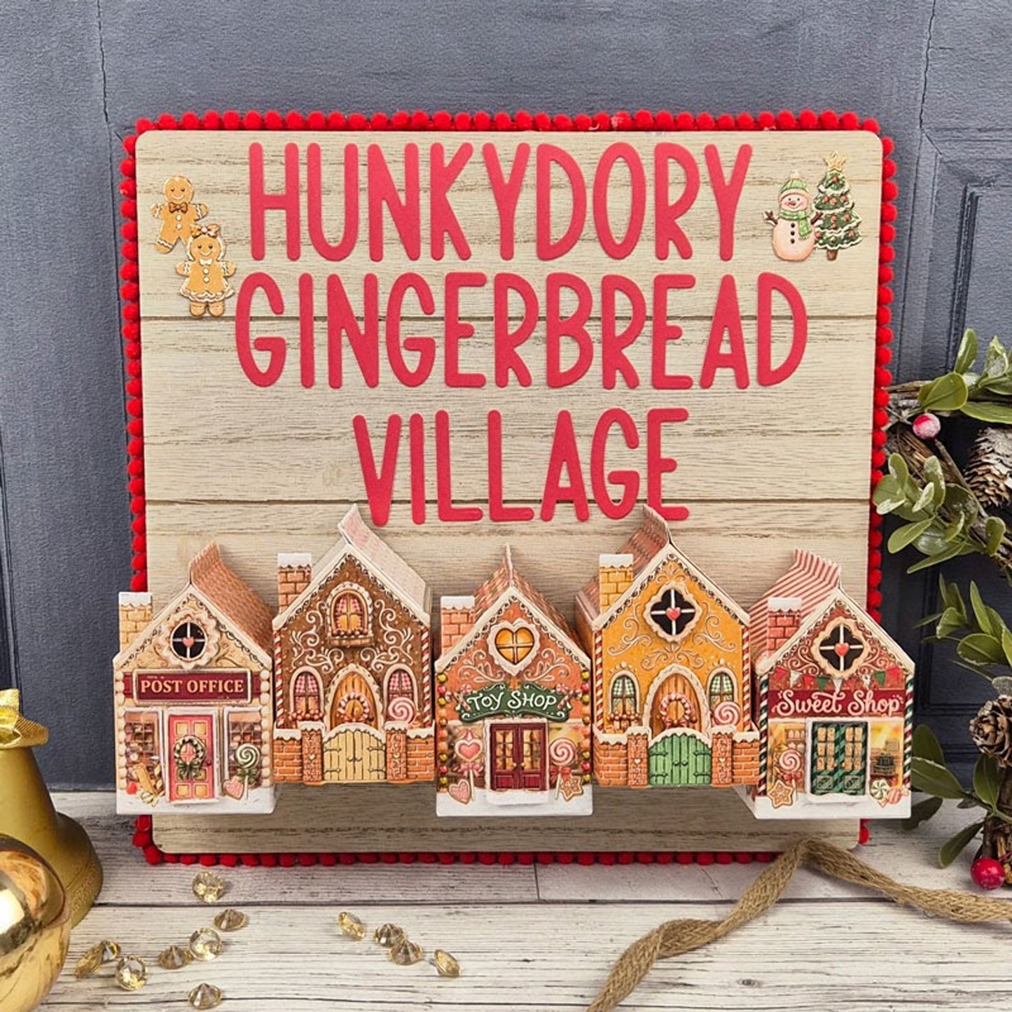 Hunkydory Crafts - Gingerbread Advent Village Project Kit