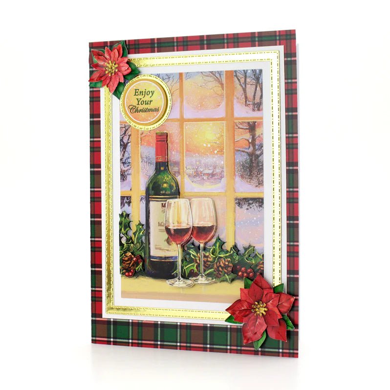 Katy Sue - 3D Die Cut Decoupage – Holly & Wine (1/sheet) - The Crafty Kiwi