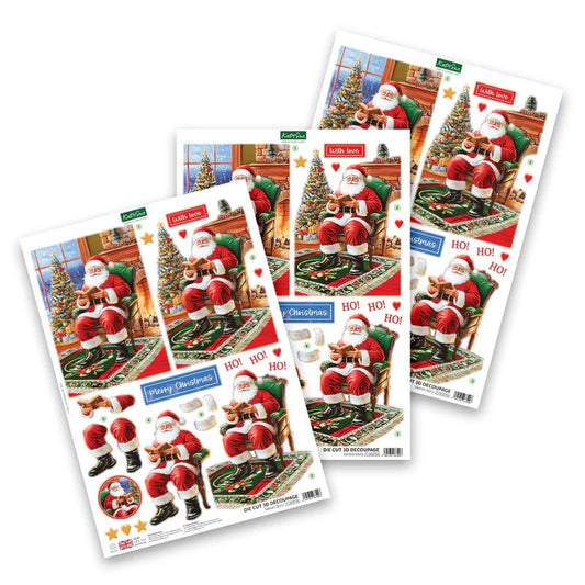 Katy Sue - 3D Die Cut Decoupage – Santa's Story (1/sheet) - The Crafty Kiwi