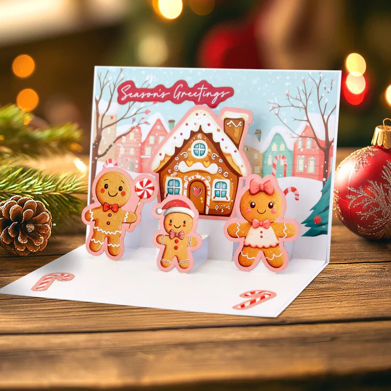 Katy Sue - 3D Santa & Friends Pop Up Christmas Card Making Kit (4/pack) - The Crafty Kiwi