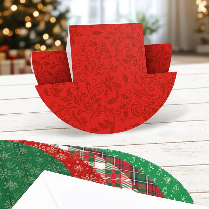 Katy Sue - Christmas Stepper Rocker Cards & Envelopes (6/pack) - The Crafty Kiwi