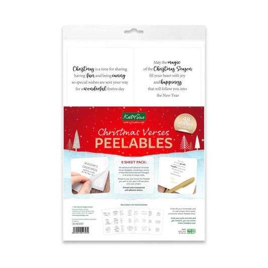 Katy Sue - Christmas Verses Peelables (4/sheets) - The Crafty Kiwi