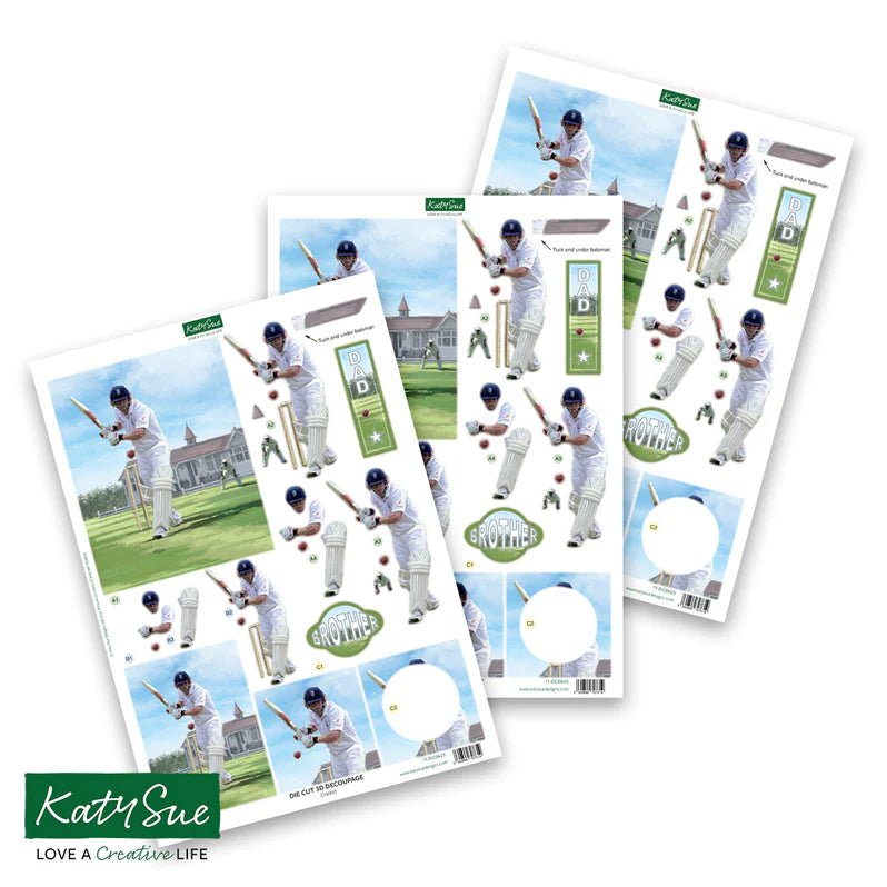 Katy Sue - Die Cut Decoupage - Cricket (1/sheet) - The Crafty Kiwi