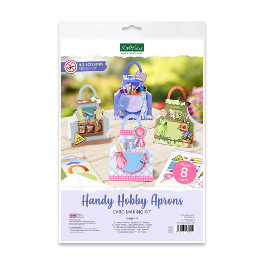Katy Sue - Handy Hobby Aprons Card Making Kit (4/pack) - The Crafty Kiwi