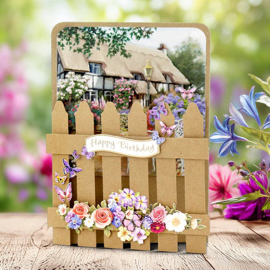 Katy Sue - Kraft 5x7 Picket Fence Cards & Envelopes (6/pack) - The Crafty Kiwi