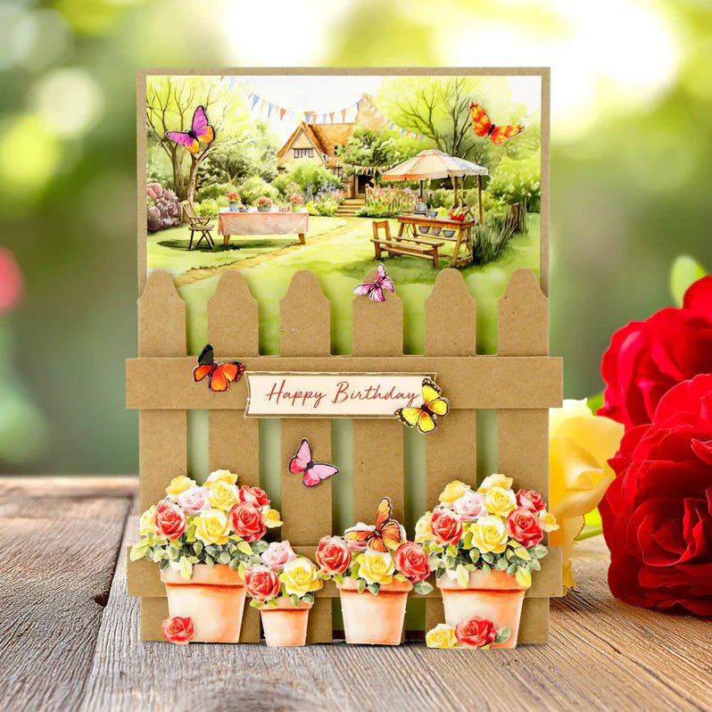 Katy Sue - Kraft 5x7 Picket Fence Cards & Envelopes (6/pack) - The Crafty Kiwi