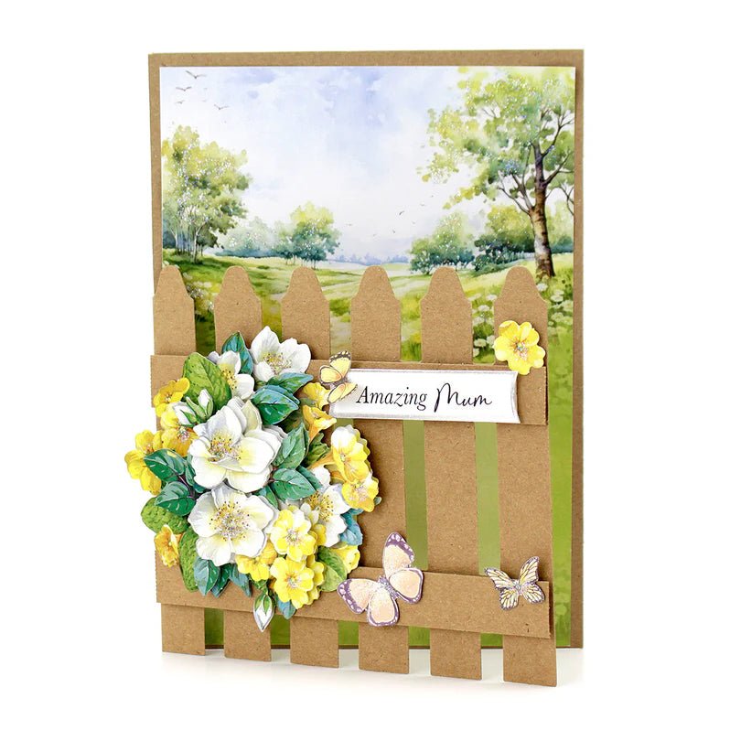 Katy Sue - Kraft 5x7 Picket Fence Cards & Envelopes (6/pack) - The Crafty Kiwi