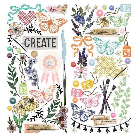 49 and Market - Artful Moments - Laser Cut Outs