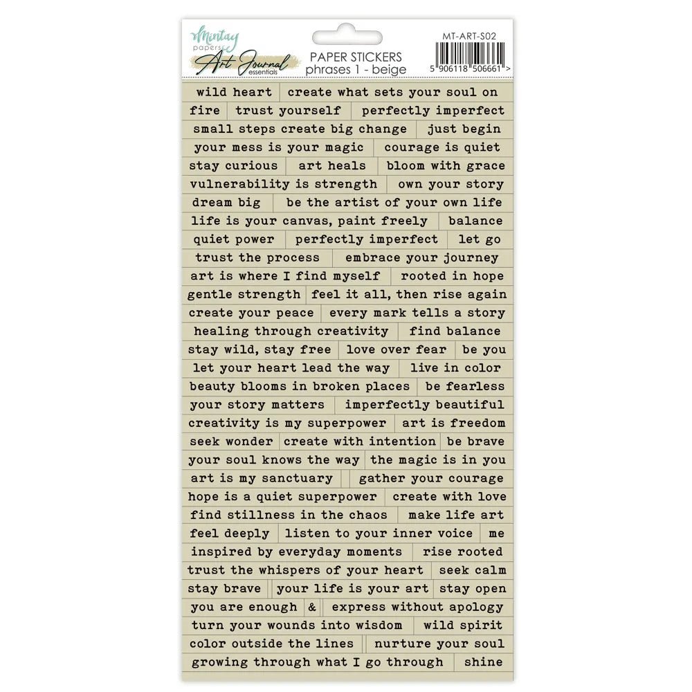 Mintay - Art Journal Essentials - 02 - Teal Dream - The Crafty Kiwi