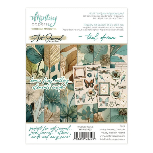 Mintay - Art Journal Essentials - 02 - Teal Dream - The Crafty Kiwi