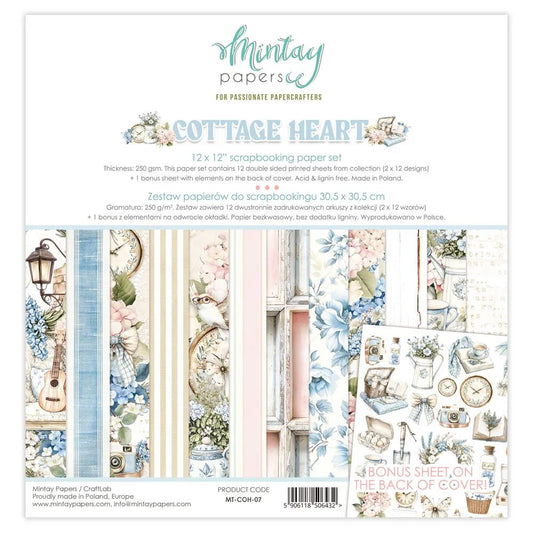 Mintay - Cottage Heart - 12x12 Paper Pack - The Crafty Kiwi