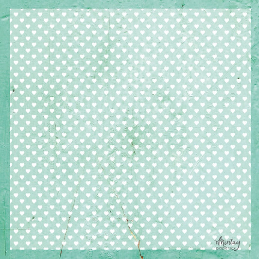 Mintay - Decorative Vellum 12x12 - Hearts (1/sheet) - The Crafty Kiwi