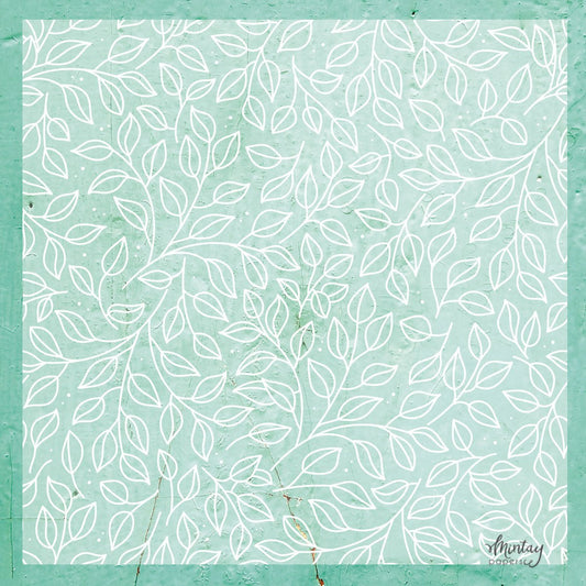 Mintay - Decorative Vellum 12x12 - Leaves (1/sheet) - The Crafty Kiwi