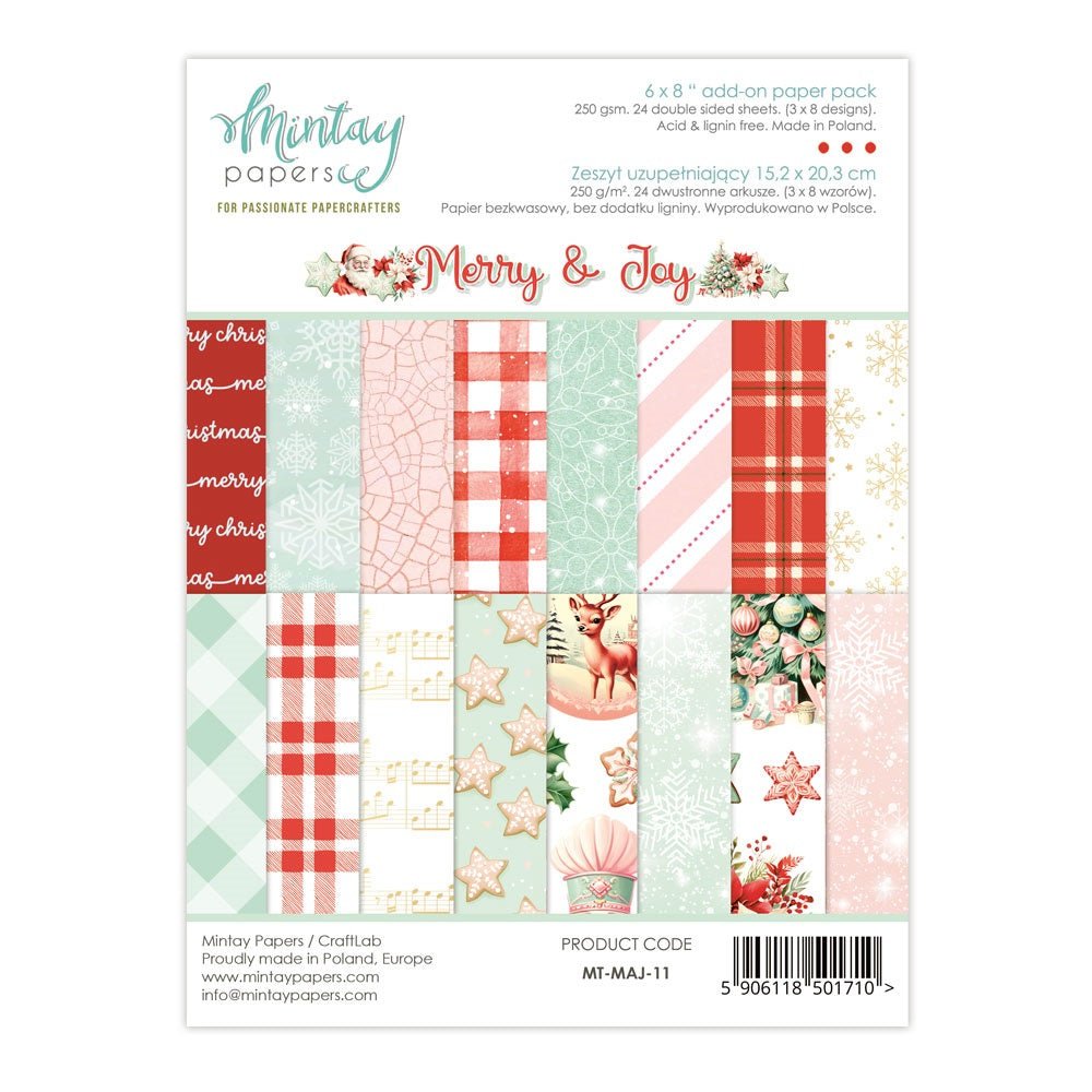 Mintay - Merry & Joy - Card Making Bundle Kit - The Crafty Kiwi