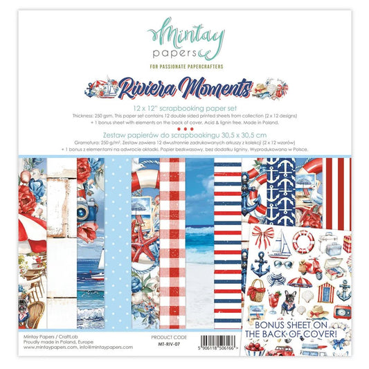 Mintay - Riviera Moments - 12x12 Paper Pack - The Crafty Kiwi