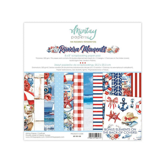 Mintay - Riviera Moments 8x8 Paper Pack - The Crafty Kiwi