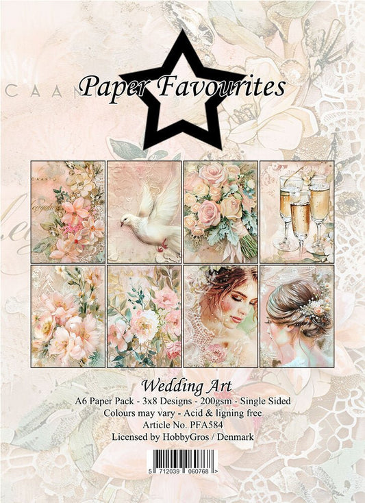 Paper Favourites - A6 Paper Pad - Wedding Art - The Crafty Kiwi