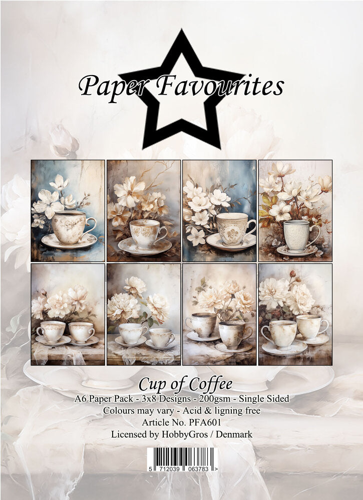 Paper Favourites - A6 Paper Pad - Cup of Coffee