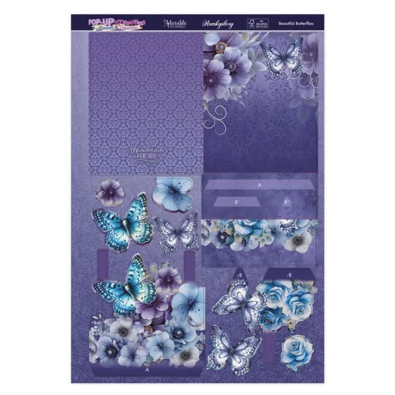 Hunkydory Crafts - Pop-Up Stepper Card - Beautiful Butterflies