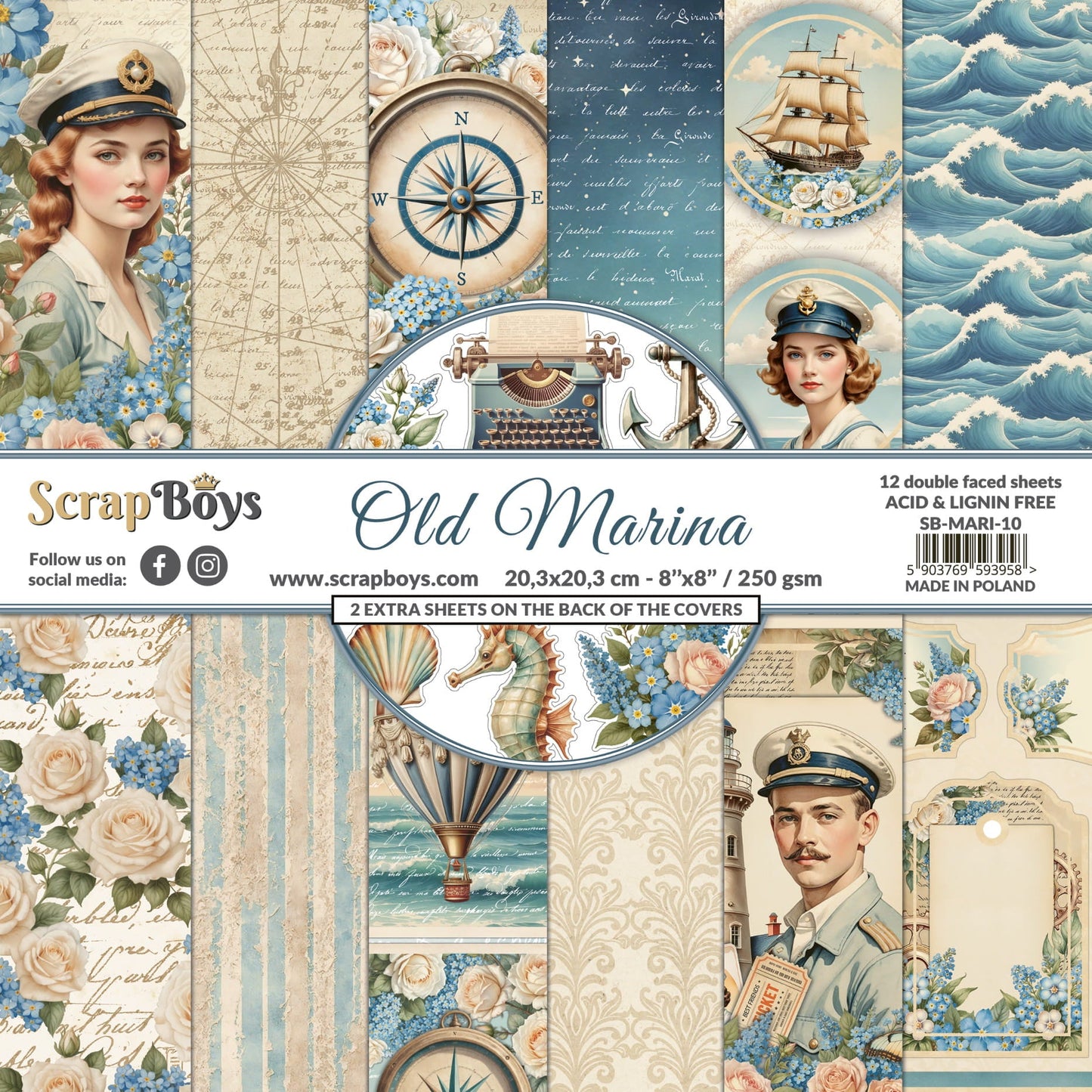 ScrapBoys - Old Mariner Bundle Kit - The Crafty Kiwi