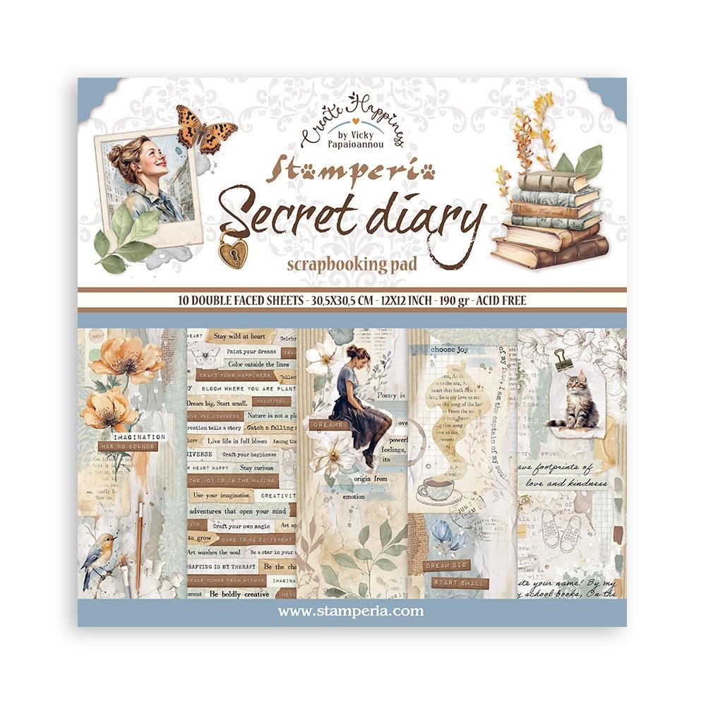 Secret Diary - 12x12 Paper Pack - The Crafty Kiwi