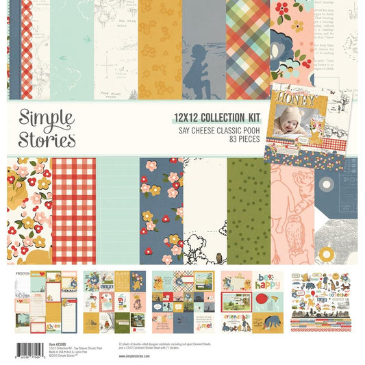 Simple Stories - Classic Pooh 12x12 Paper Pack - The Crafty Kiwi