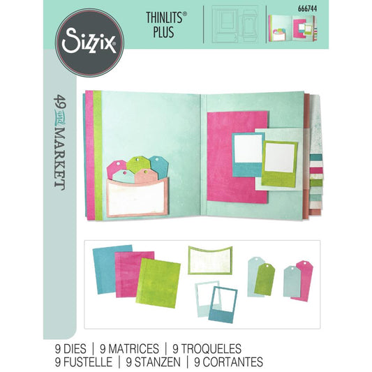 Sizzix - Thinlits Die Set By 49 and Market - Journal Essential Pages - The Crafty Kiwi