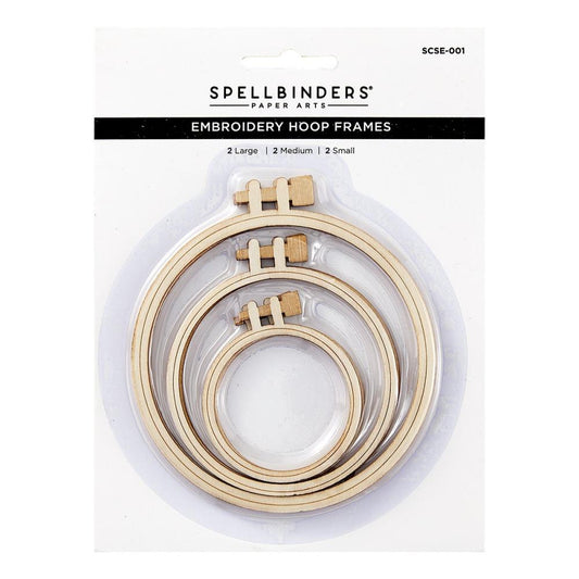 Spellbinders - Embroidery Hoop shaped Photo Frames (3/pk) - The Crafty Kiwi