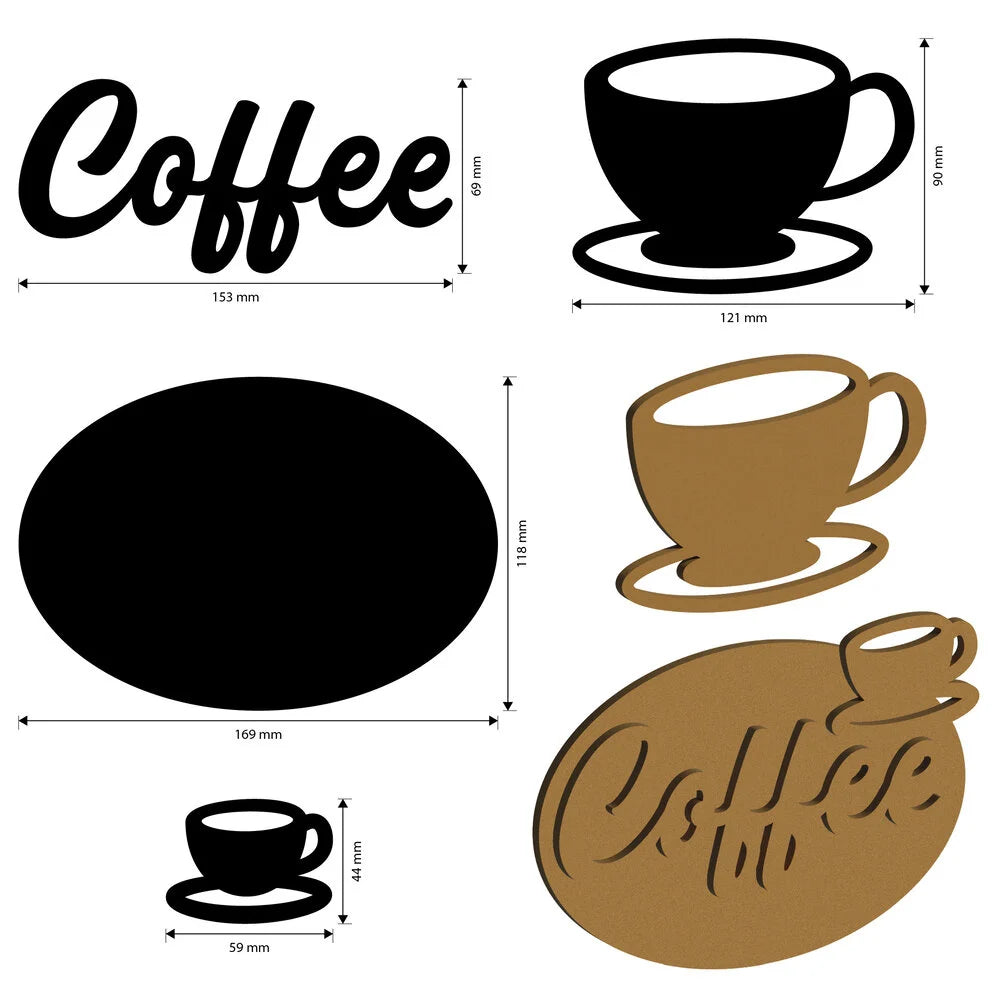 Stamperia - Coffee and Chocolate - MDF Crafty Shapes Blanks Cup and Plate