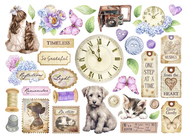 Stamperia - Quiet Days - Embellishment Bundle