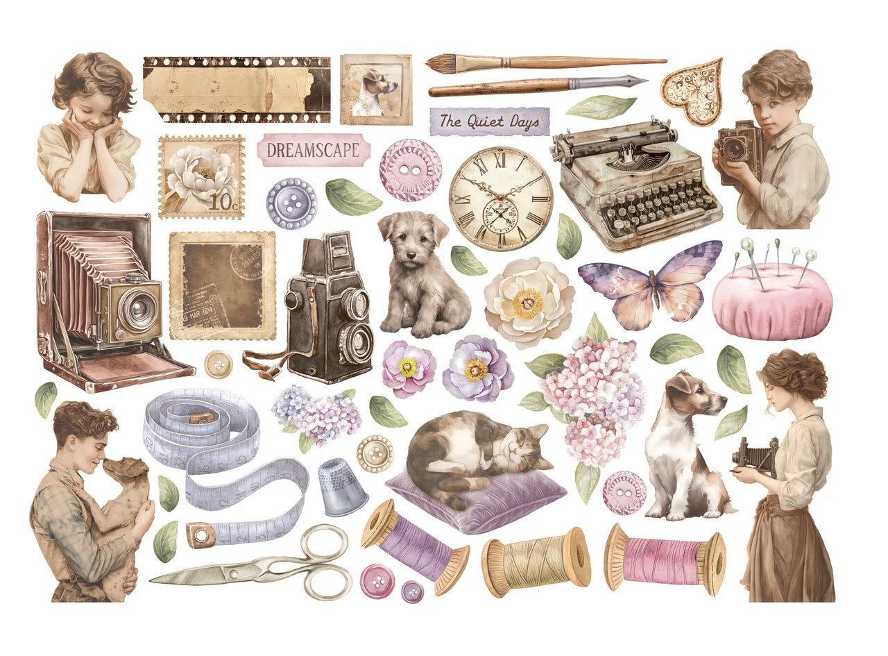 Stamperia - Quiet Days - Embellishment Bundle