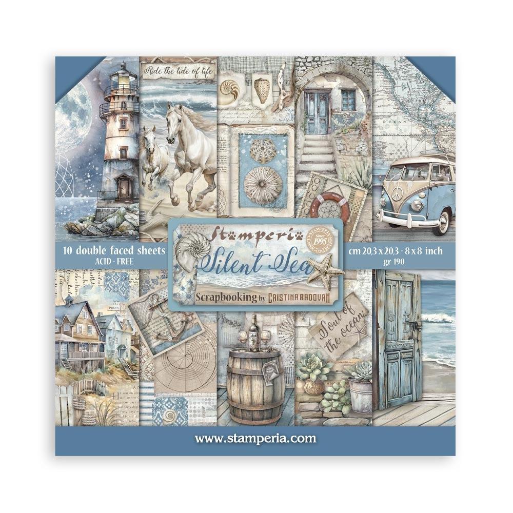 Stamperia - Silent Sea - 8x8 Bundle Kit (2 products) - The Crafty Kiwi