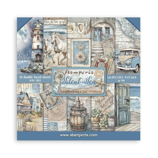 Stamperia - Silent Sea - 8x8 Bundle Kit (2 products) - The Crafty Kiwi