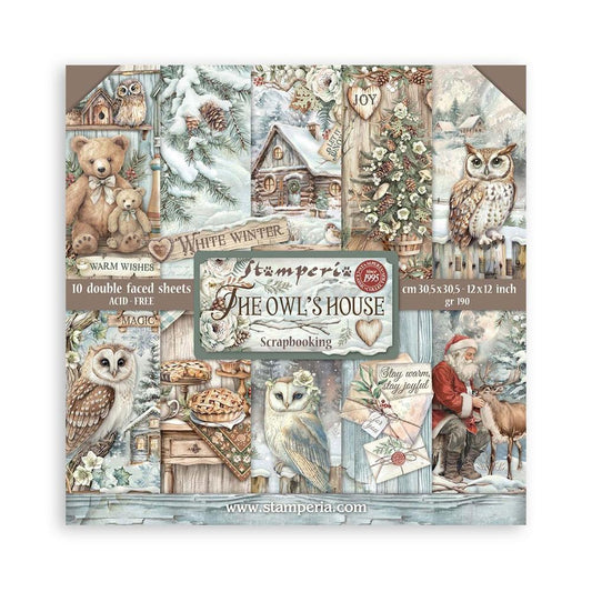 Stamperia - The Owl's House - 12x12 Paper Pack (10/pkg) - The Crafty Kiwi