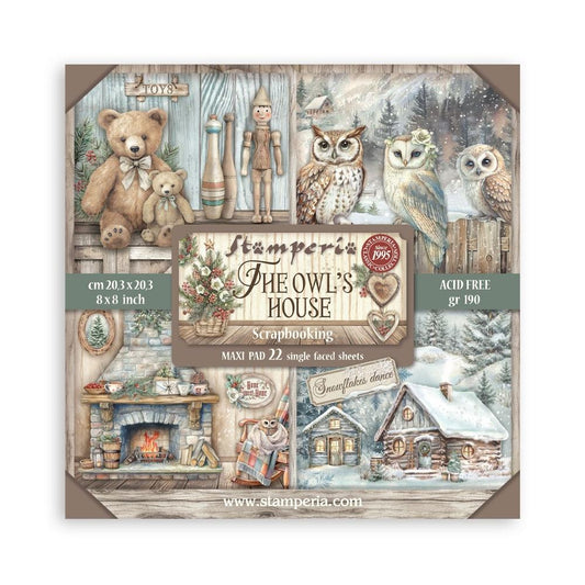 Stamperia - The Owl's House - 8x8 Paper Maxi Pack (22/pkg) - The Crafty Kiwi