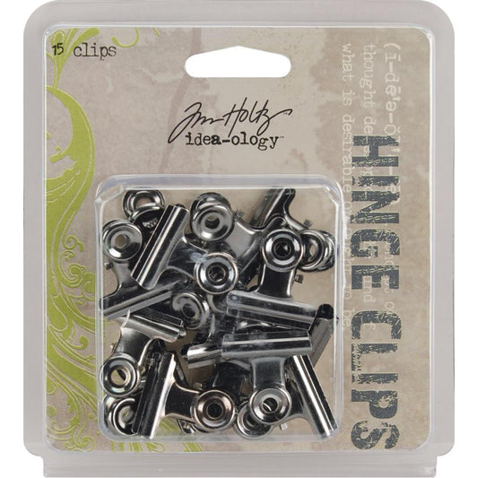 Tim Holtz - Ideology Metal Hinge Clips (15/pkg) - The Crafty Kiwi