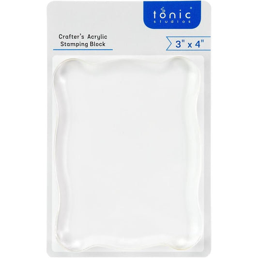 Tonic - 3x4" Acrylic Stamp Block - The Crafty Kiwi