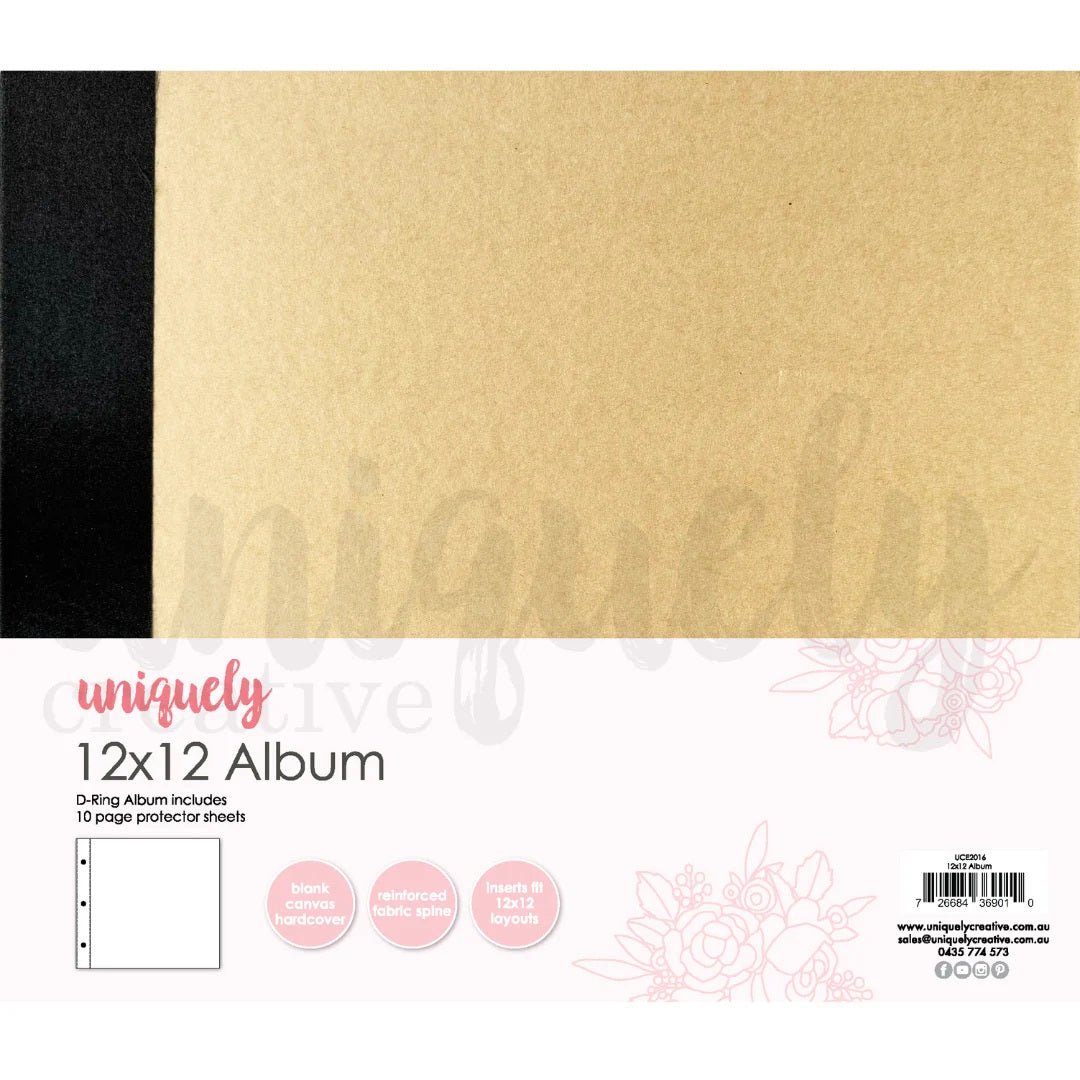 Uniquely Creative - 12x12 D - Ring Album - The Crafty Kiwi