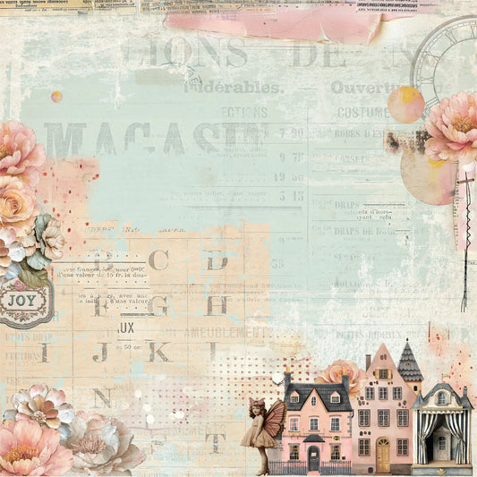 Uniquely Creative - 12x12 Dream Street (1/sheet) - The Crafty Kiwi