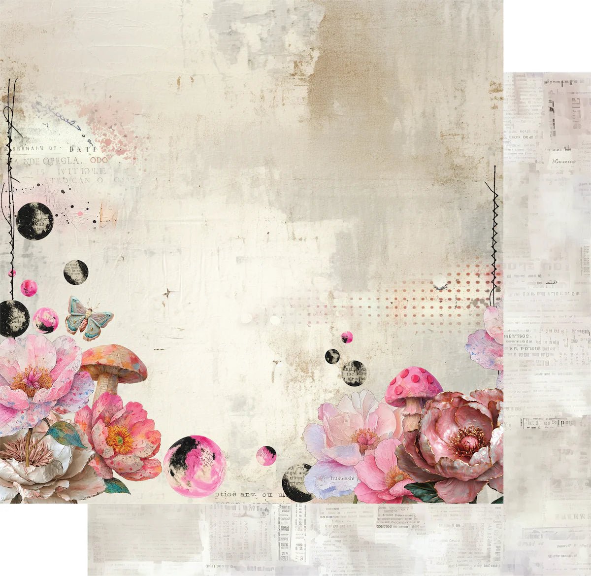 Uniquely Creative - 12x12 Once in a Bloom (1/sheet) - The Crafty Kiwi