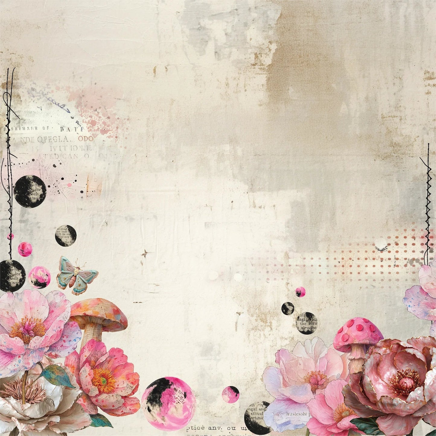 Uniquely Creative - 12x12 Once in a Bloom (1/sheet) - The Crafty Kiwi