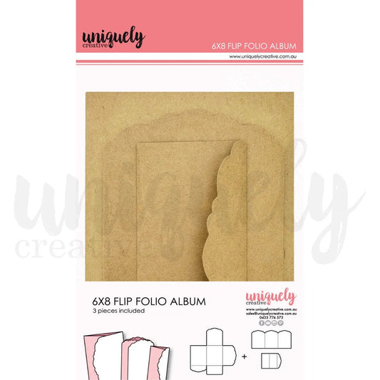 Uniquely Creative - 6" x 8" Flip Folio Album - Kraft - The Crafty Kiwi