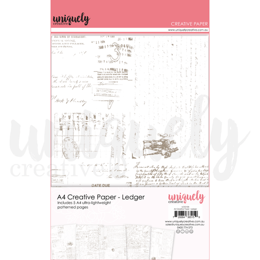 Uniquely Creative - A4 Creative Paper - Ledger - The Crafty Kiwi