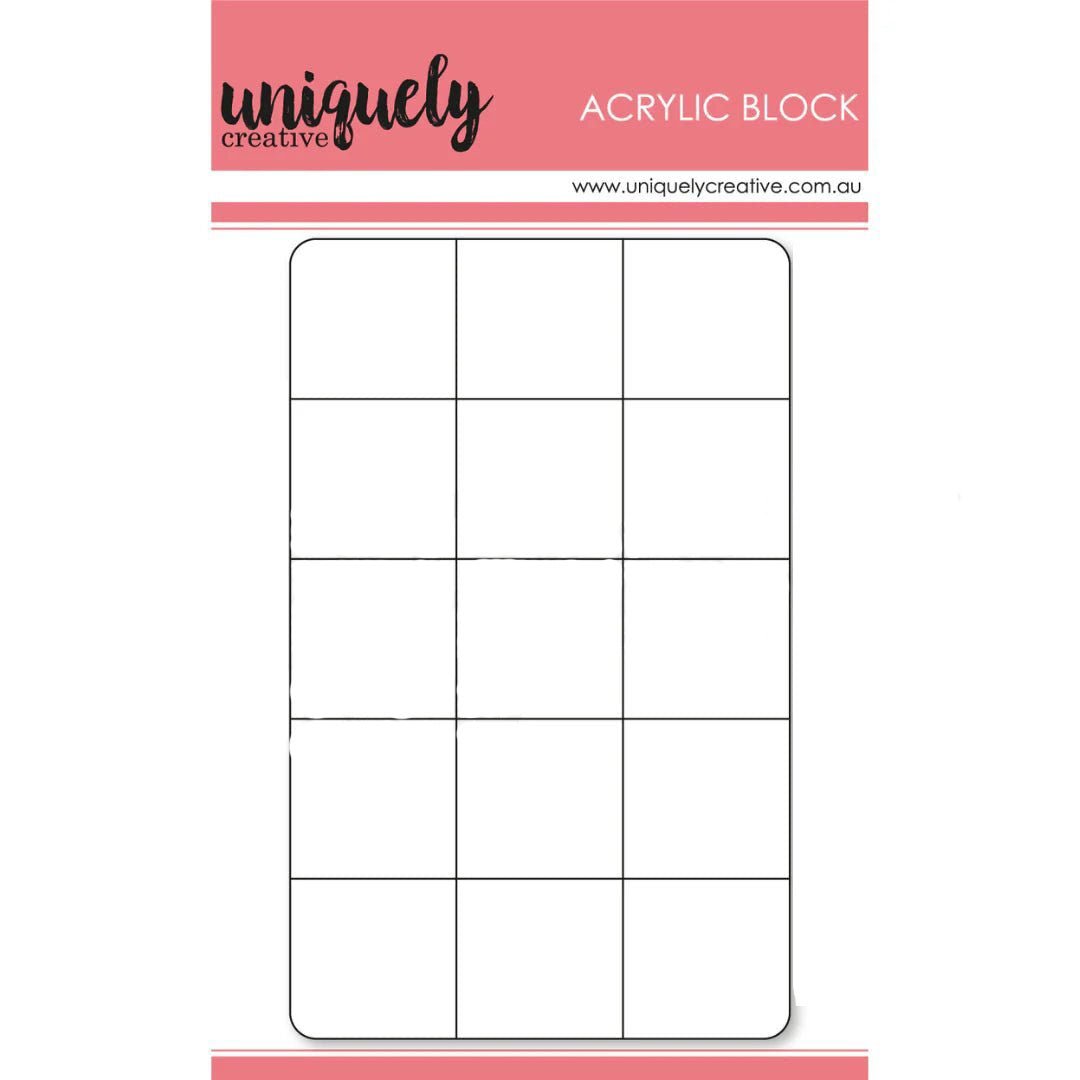Uniquely Creative - Acrylic Stamping Block - The Crafty Kiwi
