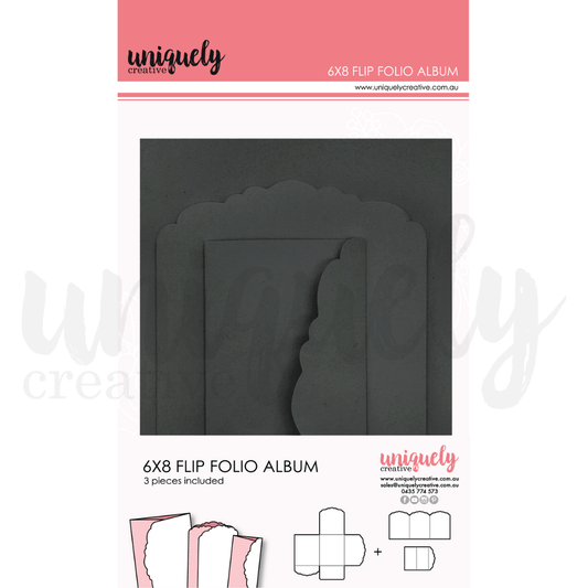 Uniquely Creative - (Advent 2024) - 6"x8" Flip Folio Album - Black - The Crafty Kiwi