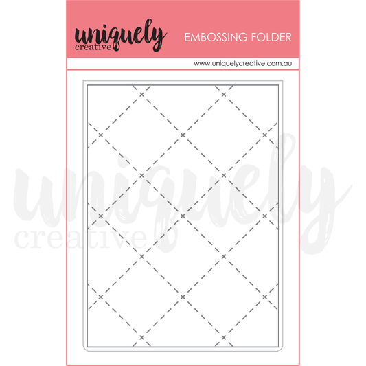 Uniquely Creative - (Advent 2024) - Quilted Embossing Folder - The Crafty Kiwi