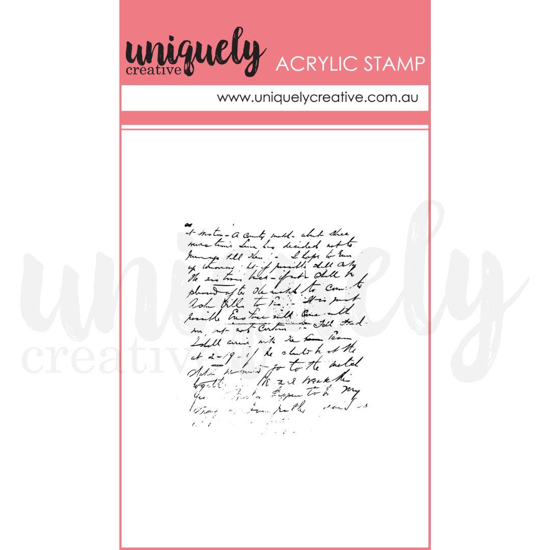 Uniquely Creative - (Advent 2024) - Vintage Script Stamp – The Crafty Kiwi