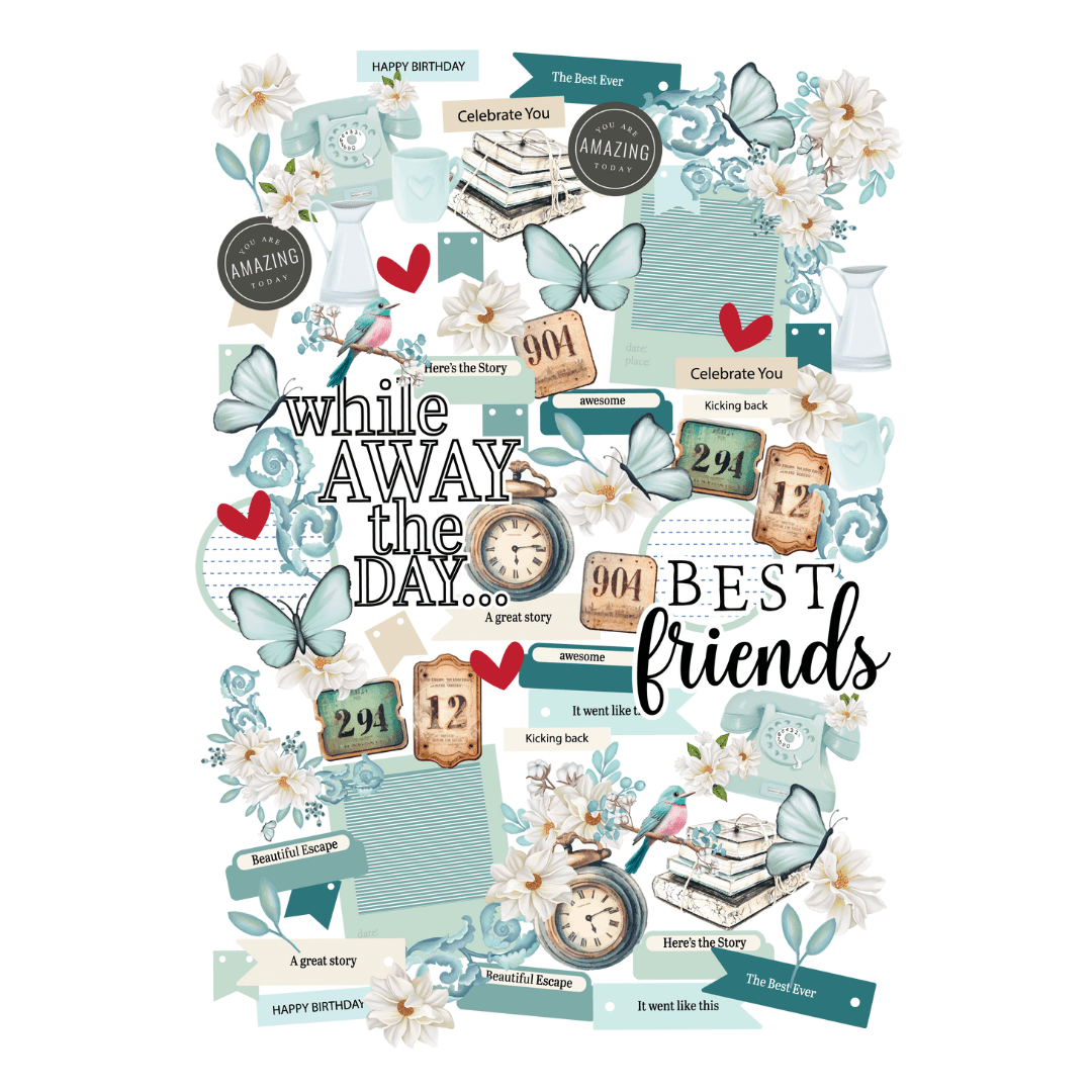 Uniquely Creative - (Advent 2024) - While Away 12x12 Collection Bundle Kit - The Crafty Kiwi